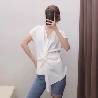 Ao tay hến xoắn vạt