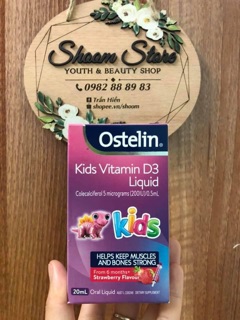 Ostelin vitamin D3 20ml cho bé của Úc- ĐỦ BILL - Beauty Shop