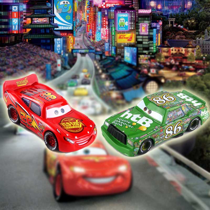 Mô Hình Xe Đua Đồ Chơi McQueen road Fighters 2 Bằng Hợp Kim