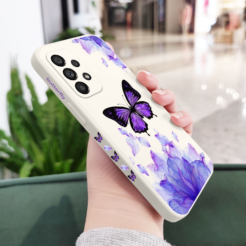 Ốp Lưng Silicone HìNh Con BướM Cho Samsung Galaxy A73 A53 A33 A23 5G