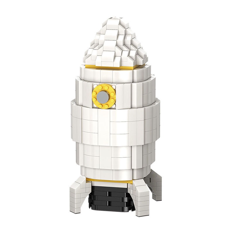 Đồ chơi lắp ráp kiểu hộp đựng bút hình phi hành gia độc đáo dễ thương cho trẻ em