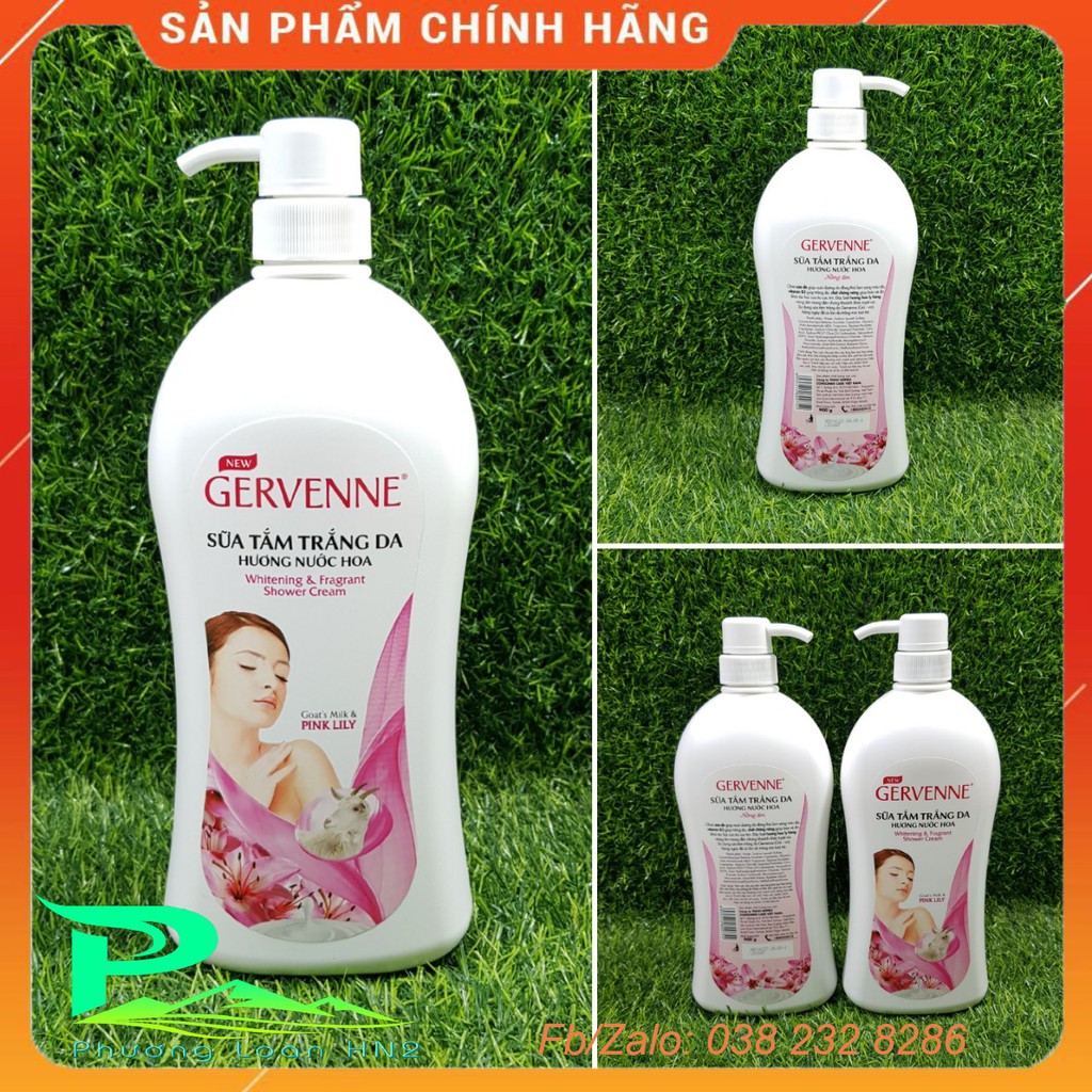 Sữa tắm Gervenne - chai 900g Hương Lily