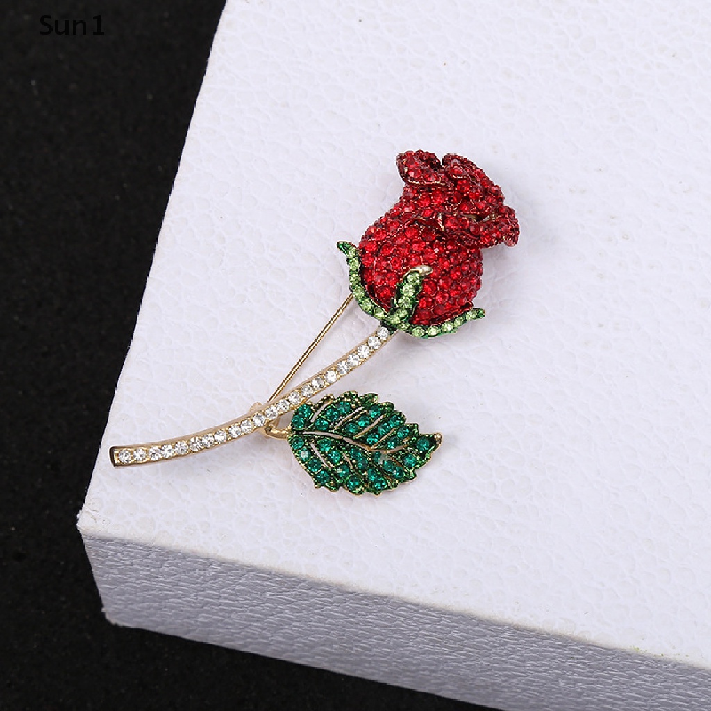 Trâm cài áo hình hoa hồng thanh lịch cho nữ tùy chọn kiểu dáng