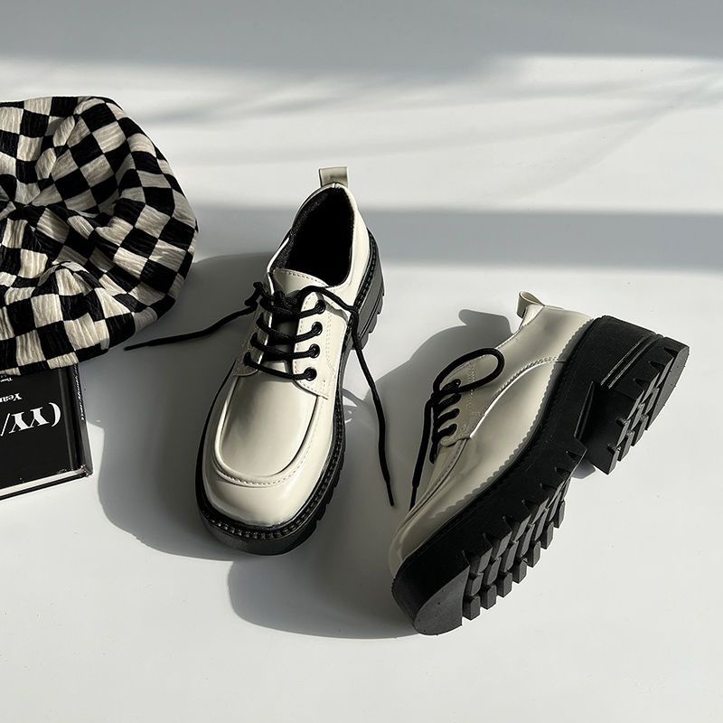 Giày Da Đế Mềm Dày Phong Cách Anh Quốc Thời Trang Xuân Thu FT2678