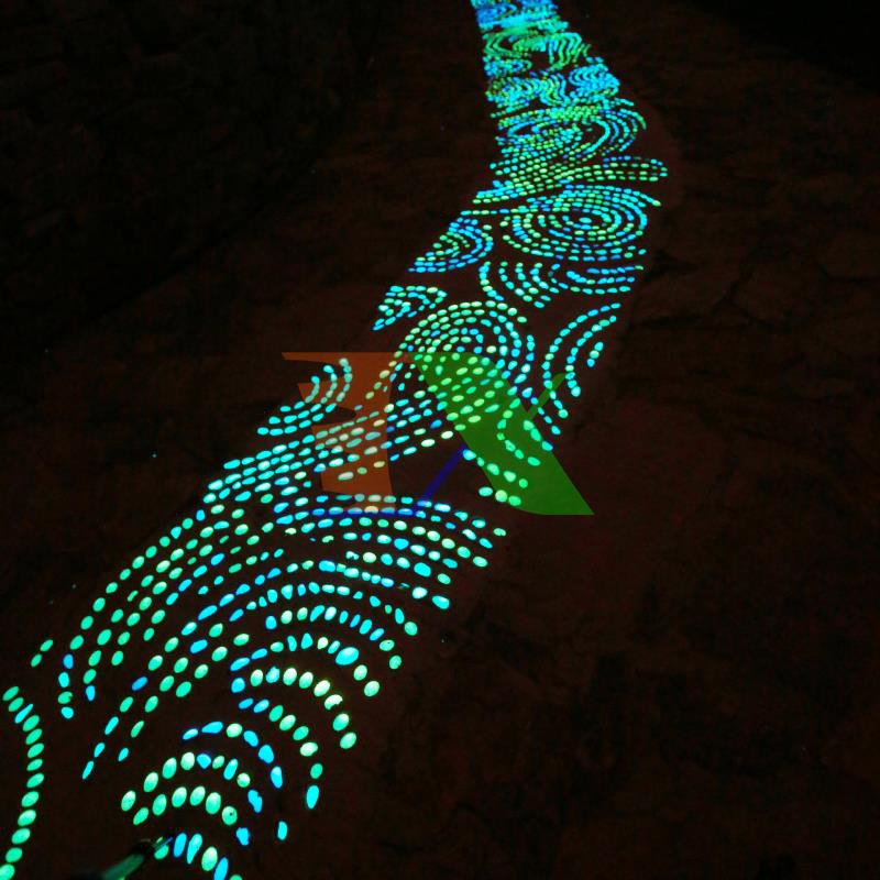 Bộ 100 viên sỏi phát sáng (sỏi dạ quang) chuyên dụng cho bể cá phát sáng trong đêm (Xanh neon)