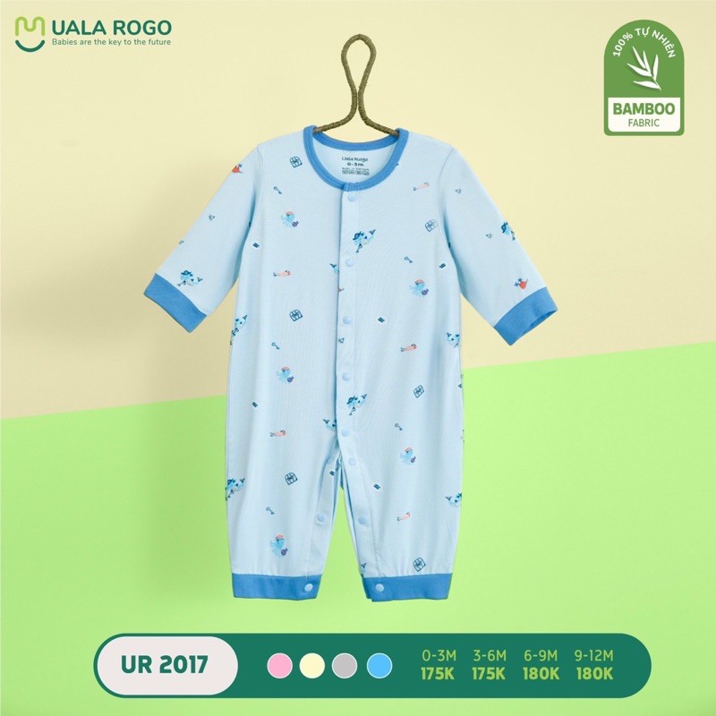 Body dài bamboo bé trai bé gái UALA ROGO (0m-12m)