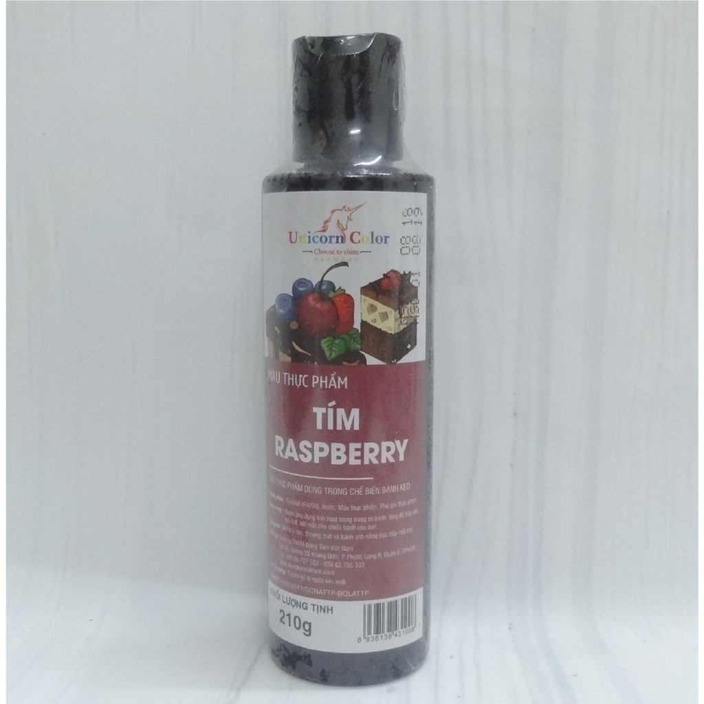 Màu nước tím raspberry unicorn 210gr.