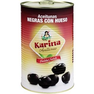 Trái Olive đen nguyên hạt hiệu Karina 4300g