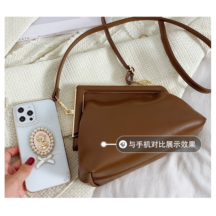 Túi đeo chéo JASMIN NOIR bằng da pu chất lượng cao phong cách cổ điển thời trang cho nữ