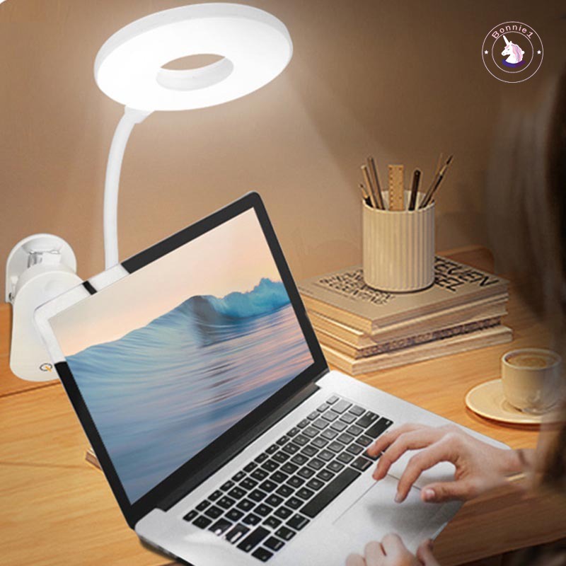 1 Đèn Led Đọc Sách 3 Chế Độ Bảo Vệ Mắt Có Kẹp Sạc Usb