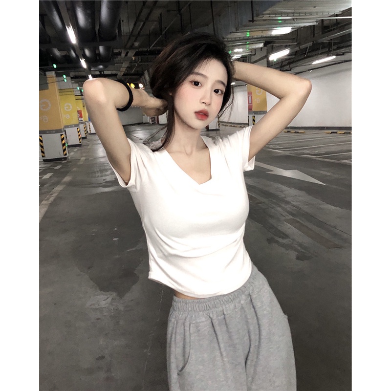 NRVP Áo Thun Mỏng Tay Ngắn Phong Cách Hàn Quốc Mới Mùa Hè 2022 Dành Cho Nữ