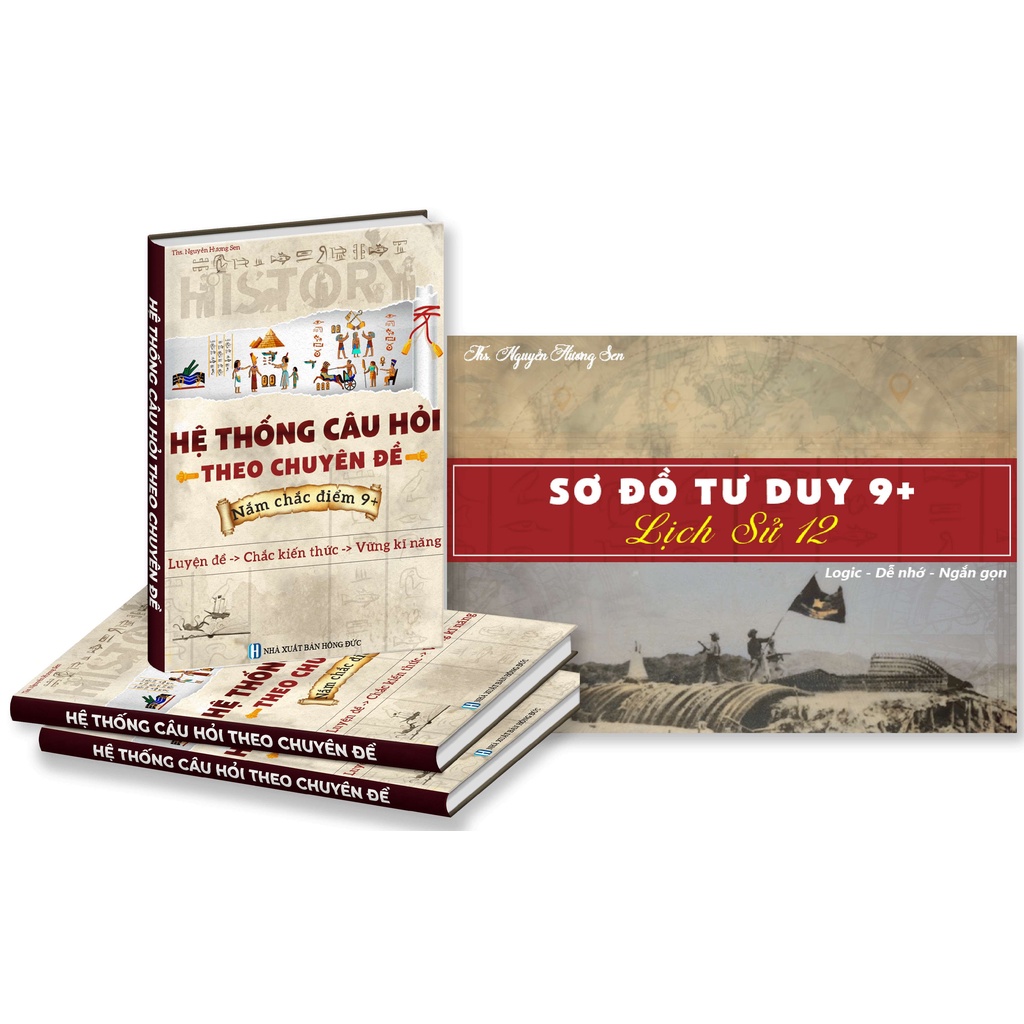 Combo Sách Sơ Đồ Tư Duy 9 + Lịch Sử 12 Và Hệ Thống Câu Hỏi Lịch Sử Theo Chuyên Đề Nắm Chắc Điểm 9+