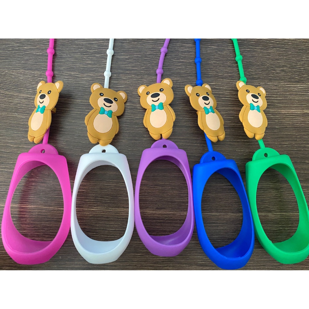 DETTOL Chai Đựng Nước Rửa Tay Khử Trùng Bằng Silicone 50ml Có Móc Treo Hình Gấu