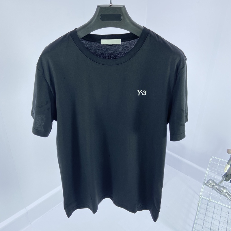 Áo Thun Nam Y3 Yohji Yamamoto Tay Ngắn Cổ Tròn Dáng Rộng Thời Trang