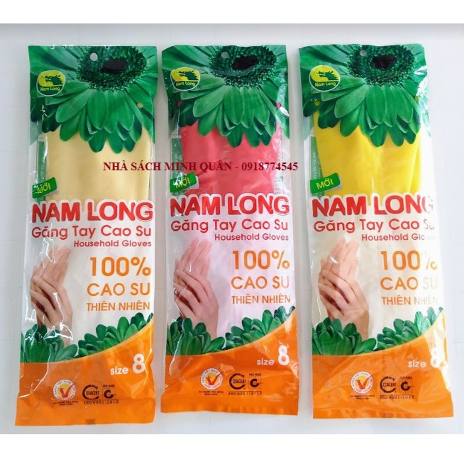 GĂNG TAY CAO SU NAM LONG - SIZE 8