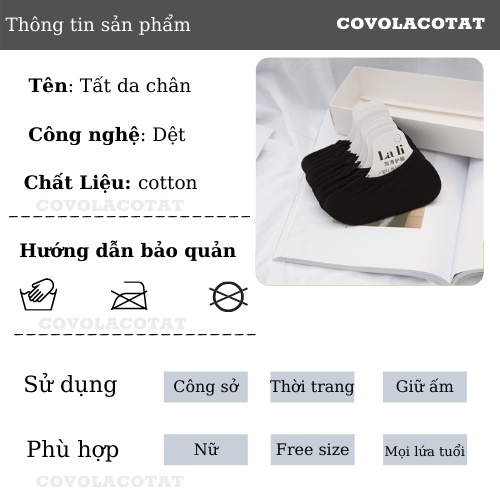 Tất Nữ da chân đi giày lười vớ tảng hình công sở Covolacotat