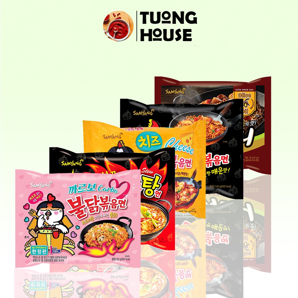 Mì Cay Samyang Hàn Quốc đủ vị gói 140gr