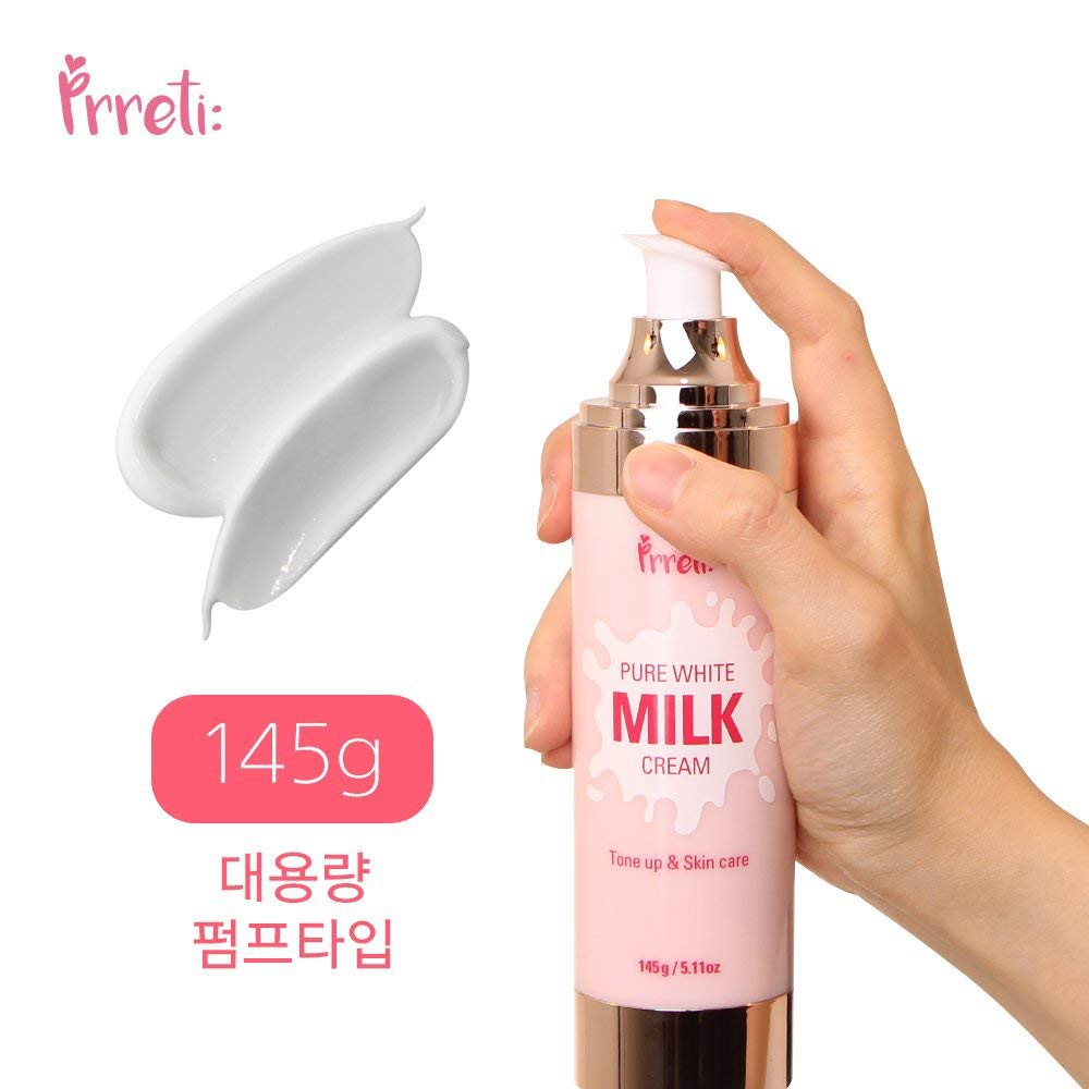 Kem dưỡng trắng nâng tone da PRRETI Pure White Milk Cream 145g