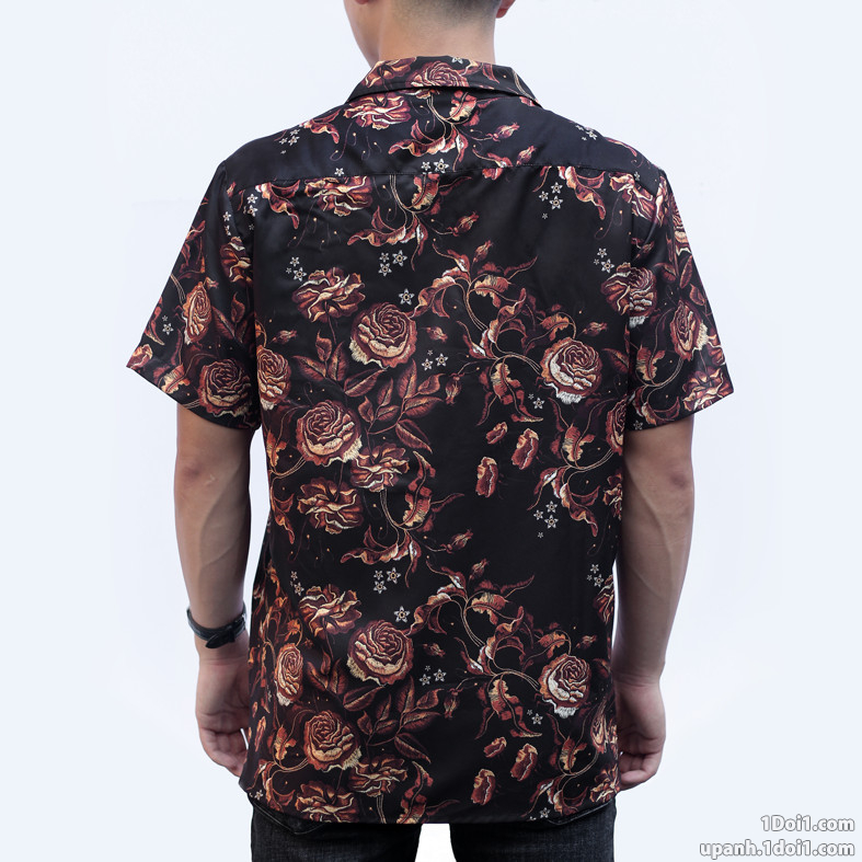 [VIDEO ÁO] Áo sơ mi nam hoạ tiết, áo unisex nam chất lụa thoáng mát không nhăn, thấm mồ hôi. | BigBuy360 - bigbuy360.vn