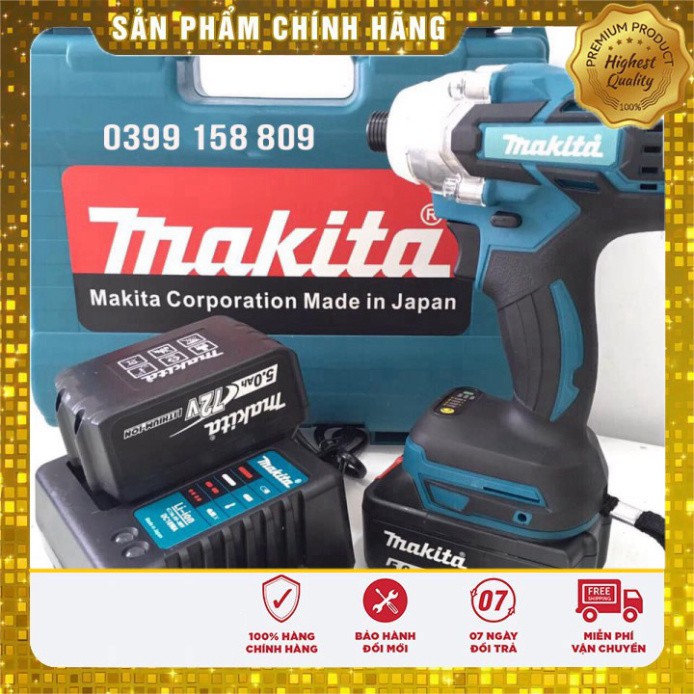 [ FREE SHIP ] Máy bắn vít Makita 72v Không Chổi Than pin 10 cell cực trâu tặng 2 mũi vít có nam châm hút