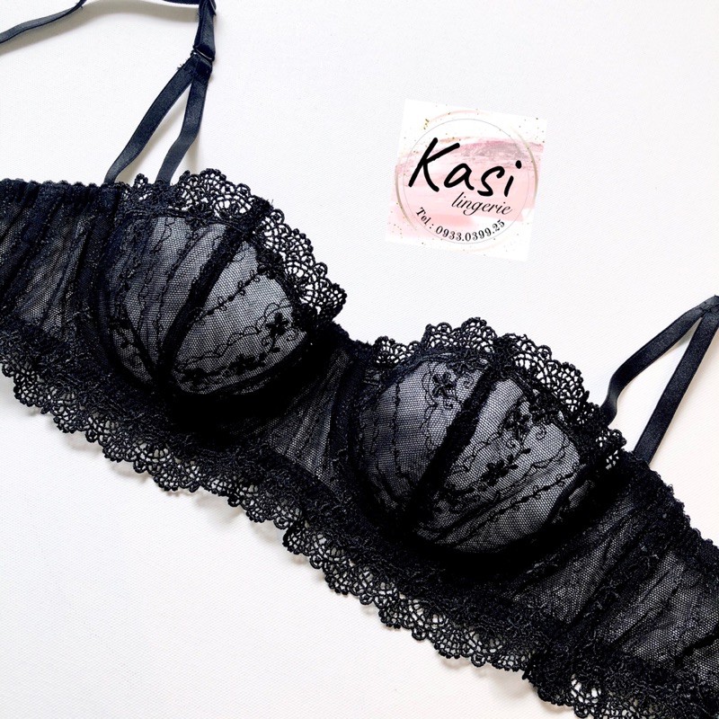 Set đồ lót nội y ren đen quyến rũ
