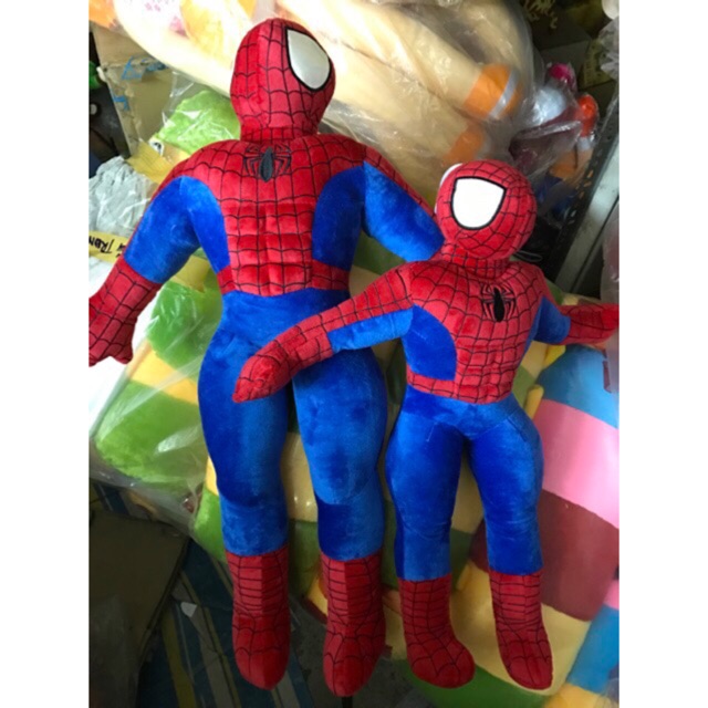 SPIDER MAN NHUNG 1 Mét Cao Cấp,NGƯỜI NHỆN NHUNG Lông Nhung Mềm Mịn