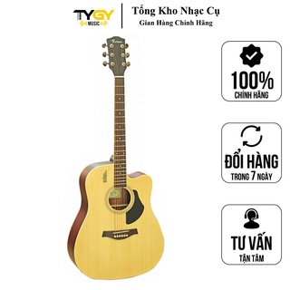 Đàn Guitar Acoustic Rosen G11 Vàng Gỗ +Tặng Kèm Bao Đàn,Capo,Pick