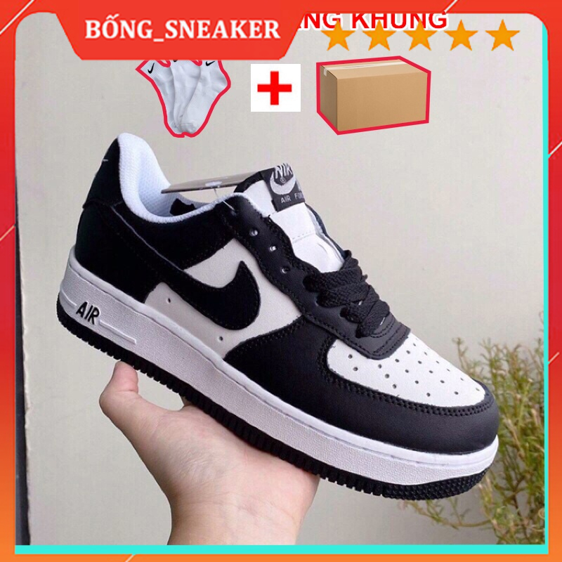 Giày af1 thể thao nam nữ sneaker_nike Air Force1, giày nike_panda Bản Trung Full Box Bill hót [ tăng tất ]