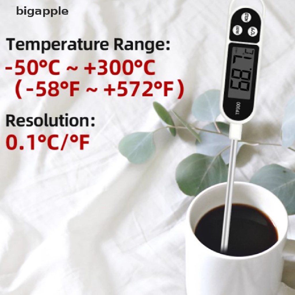 bigapple 1pc Meat Thermometer Digital BBQ Thermometer Electronic Cooking Food  RDG