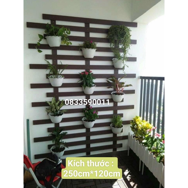Thanh đa năng trang trí ban công composite dài 3 mét rộng 7cm dày 1.1cm. Vận chuyển cắt làm đôi.Nhận thi công