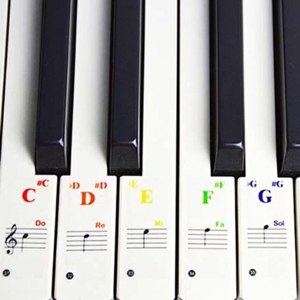 Miếng Dán Trang Trí Đàn Piano 88 Phím Cho Người Mới Bắt Đầu
