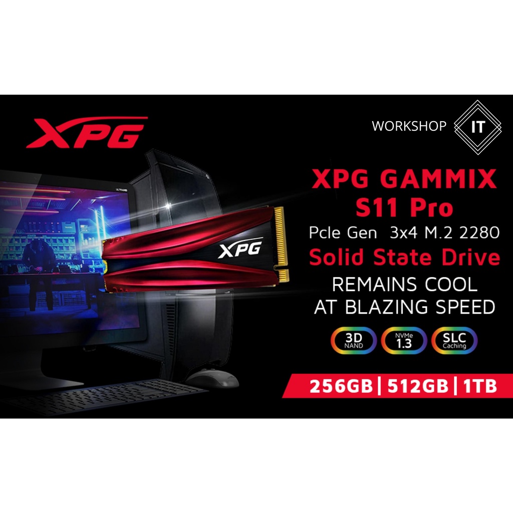 SSD Adata GAMMIX S11 Pro 1TB M.2 2280 PCIe NVMe Gen 3x4 | BigBuy360 - bigbuy360.vn