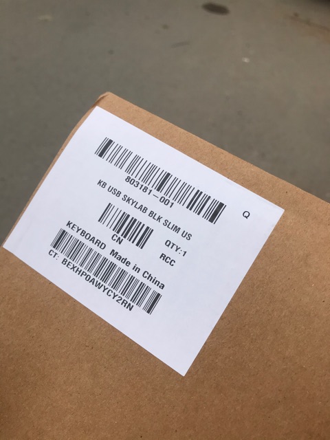 Bàn phím HP KB USB Skylab BLK SLIM Us | BigBuy360 - bigbuy360.vn