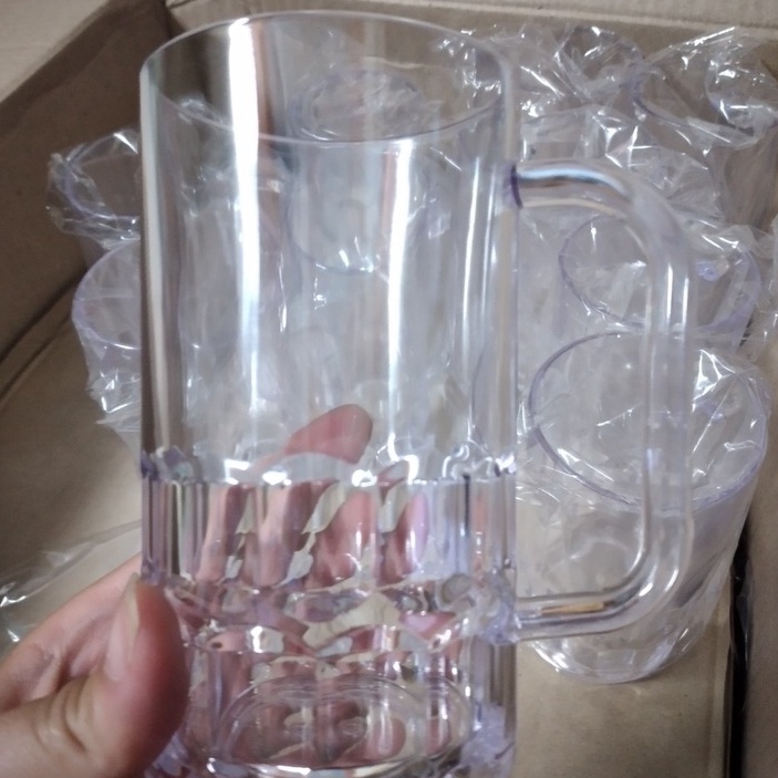 Cốc Bia Pháp Nhựa Meka Trong Suốt Siêu Đẹp, Siêu Bền