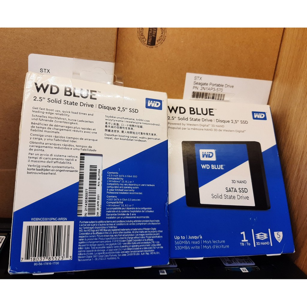Ổ Cứng SSD 1TB 2TB WD Blue - 3D NAND 2.5 inch SATA 3 - Bảo hành 5 năm | BigBuy360 - bigbuy360.vn