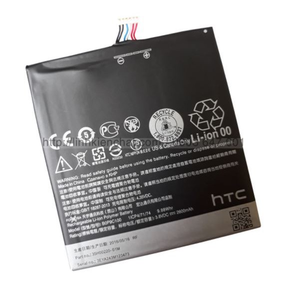 PIN HTC D816 ( B0P9C100 ) / 26000MAH ( LOẠI 1 BẢO HÀNH 6 THÁNG )