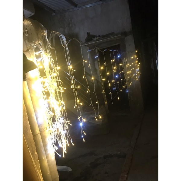 Đèn Led Mành Rủ Không Nháy 6M 30 Sợi Bóng Chớp Trang Trí Đám Cưới.