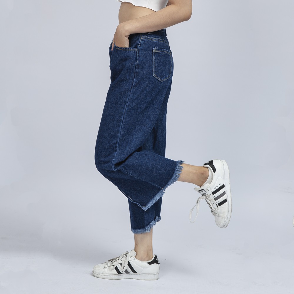Quần Jean Nữ Ống Rộng Xẻ Lai  Co Thời Trang Cao Cấp Giãn QR12. BOBA_SHOP1 | BigBuy360 - bigbuy360.vn
