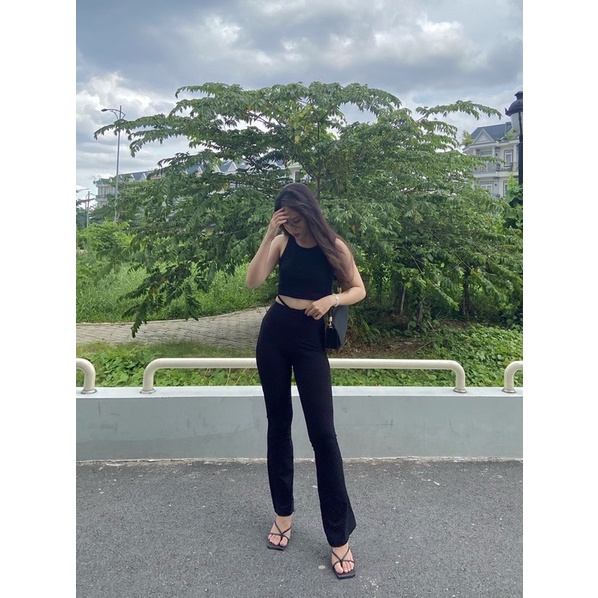 [CÓ CLIP + ẢNH THẬT] ÁO CROPTOP BA LỖ THUN GÂN | BigBuy360 - bigbuy360.vn