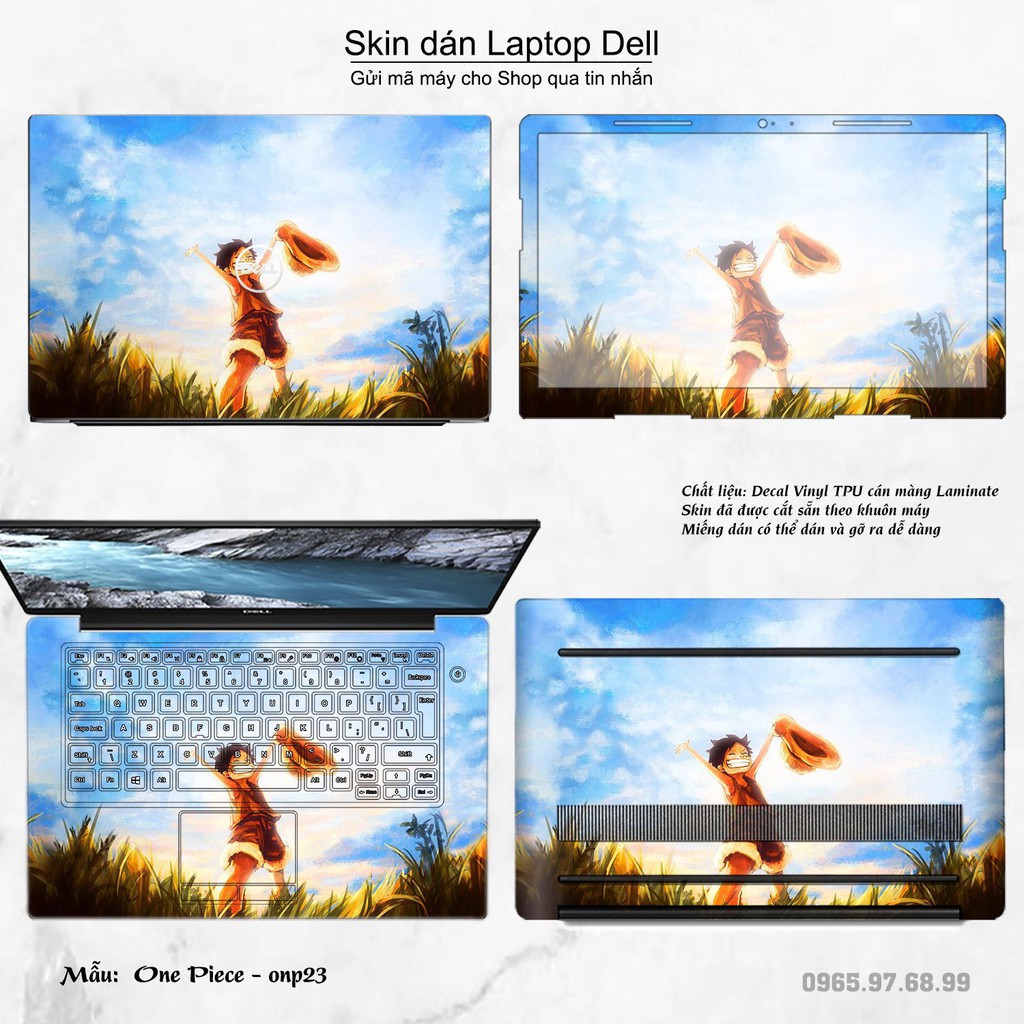 Skin dán Laptop Dell in hình One Piece _nhiều mẫu 21 (inbox mã máy cho Shop)