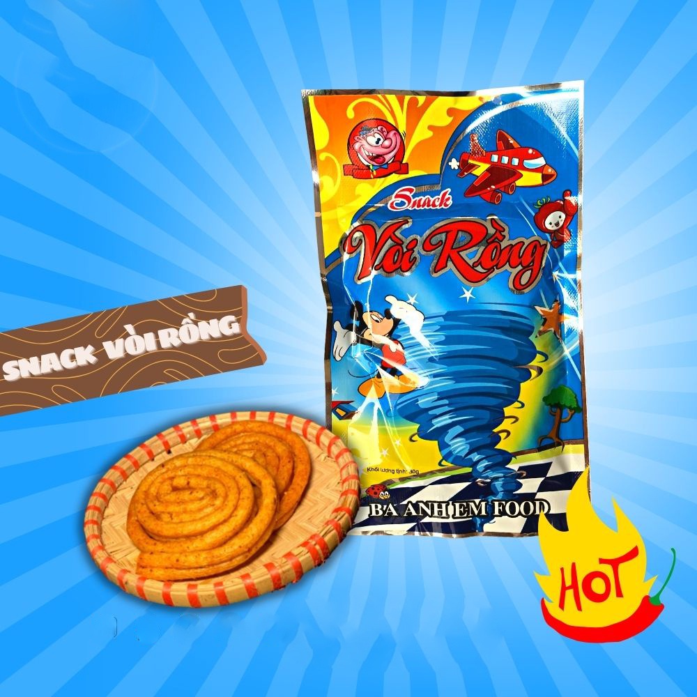 Snack vòi rồng thơm cay đậm đà hương vị tuổi thơ