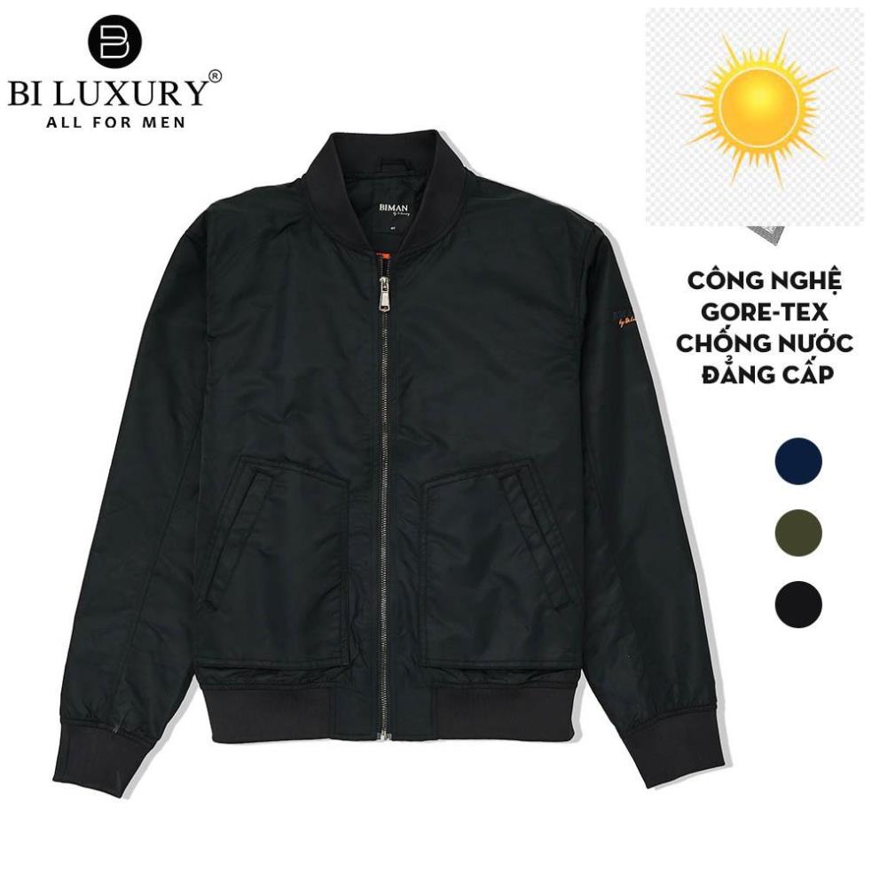 Áo khoác nam bomber Biluxury thời trang hai lớp chống nước Goretex đẳng cấp 4AG2T008