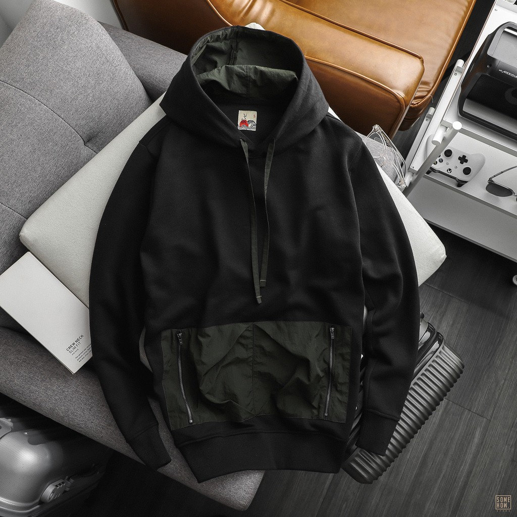 Áo Hoodies Numbi Đen Mix Rêu | BigBuy360 - bigbuy360.vn