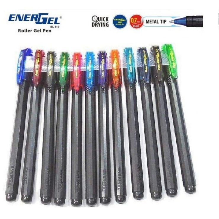 Bút Bi Gel Pentel Energel BL417 ngòi 0.7 nắp đậy.