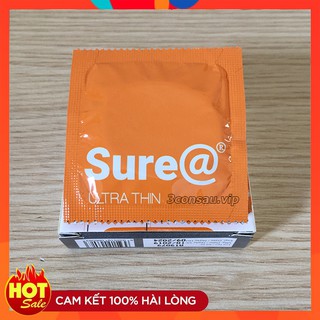 1 Bao Cao Su SURE ULTRA THIN Hàng Việt Nam Chất Lượng Cao Là Loại BCS Siêu Mỏng (Che Tên Sản Phẩm)