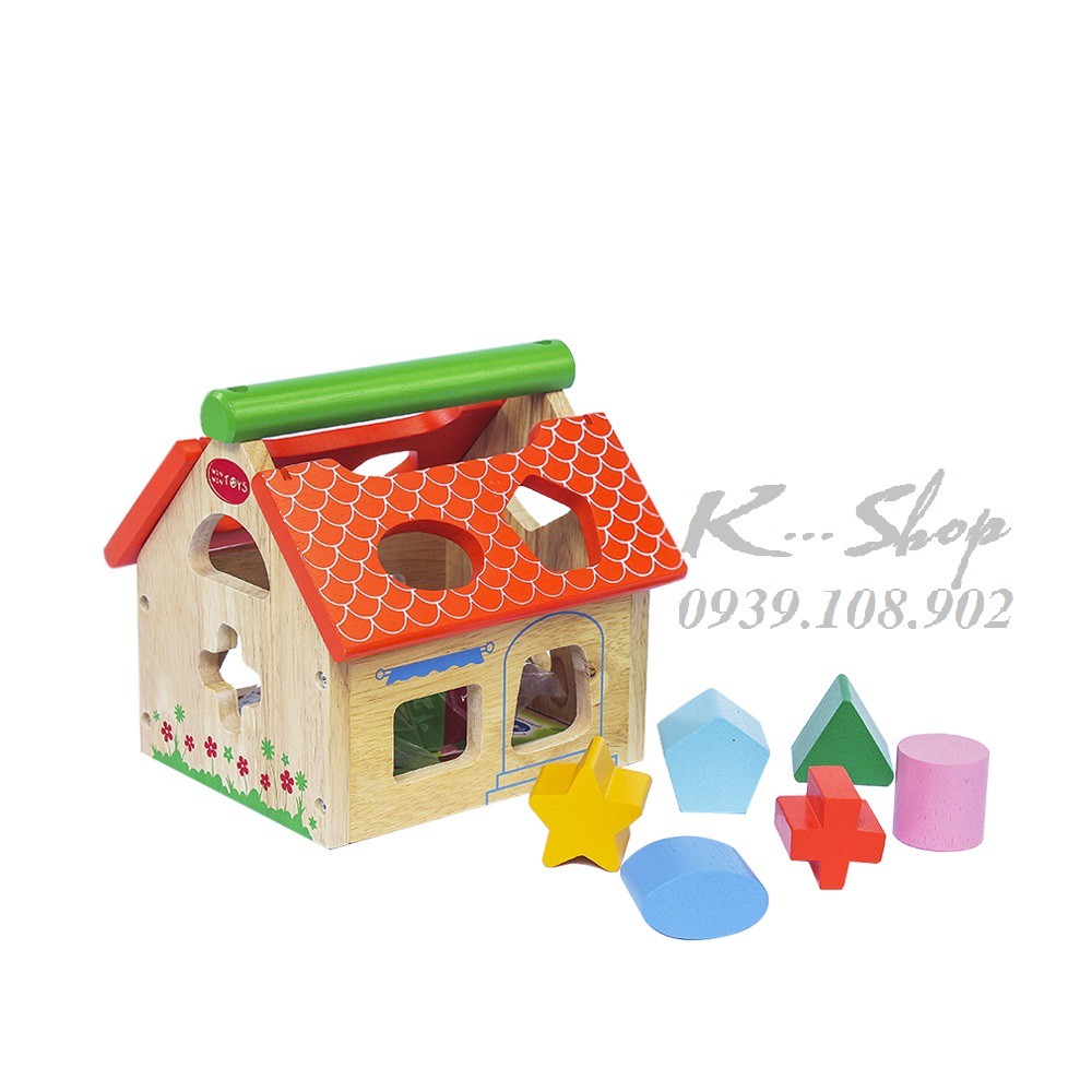 Đồ chơi gỗ Winwintoys - Nhà thả 12 khối