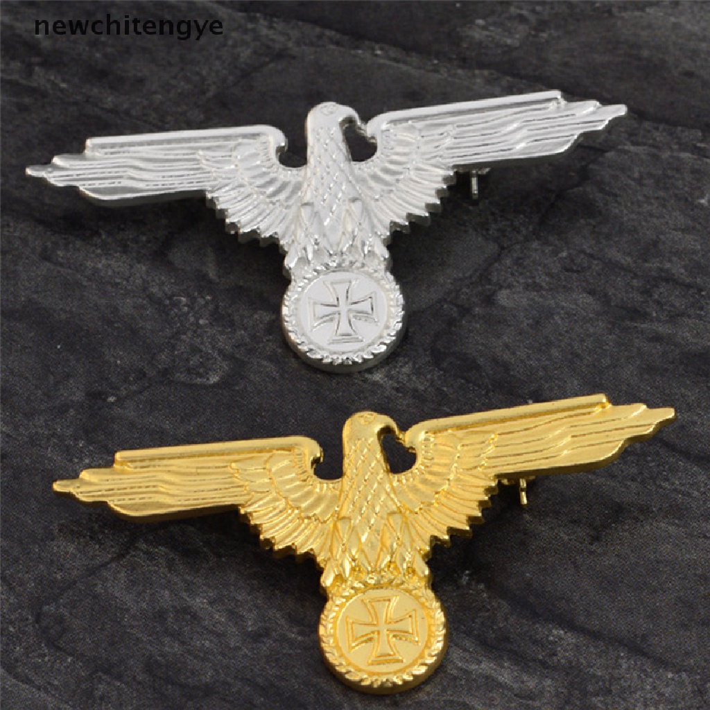 NCY Eagle Military Cross Animal Collar Brooch Pins Badge Corsage Brooch Jewelry YE