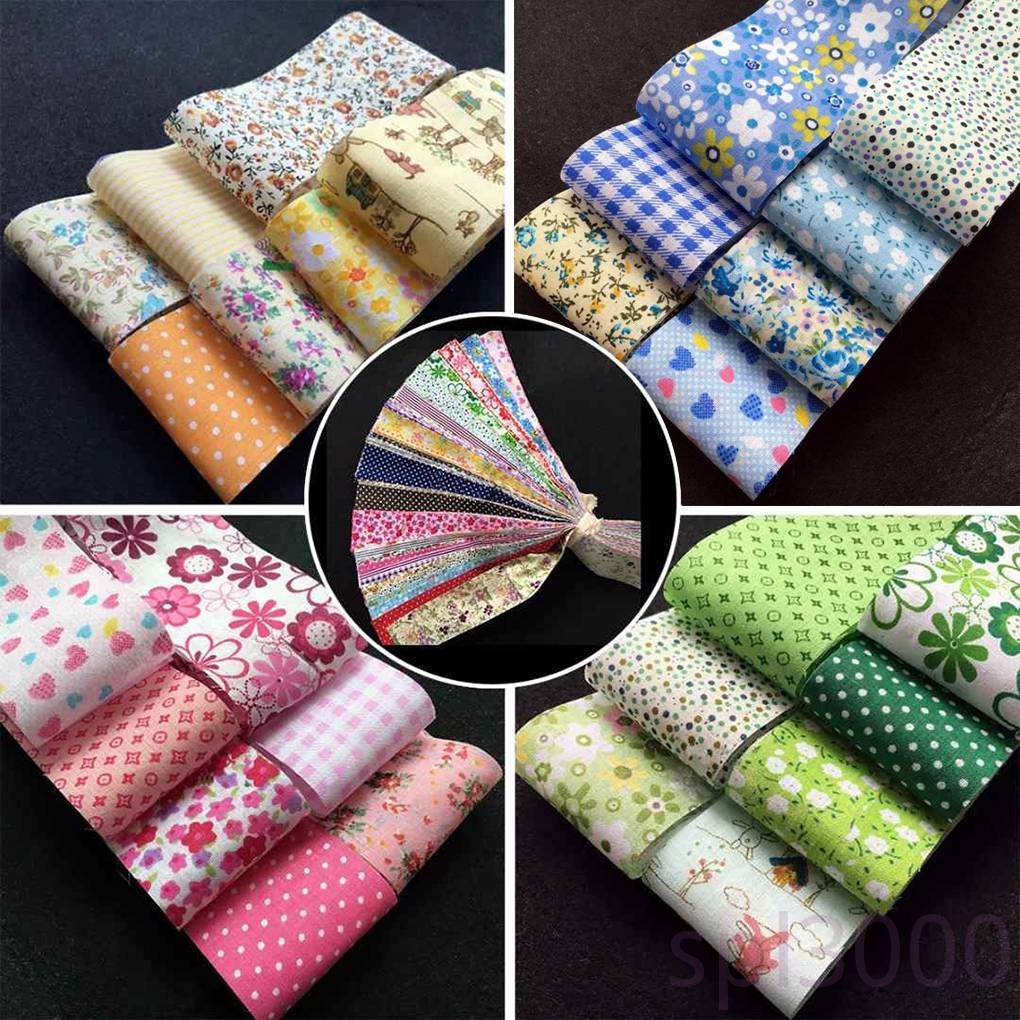 Set 30 Miếng Vải Cotton Họa Tiết Chấm Bi Cho Búp Bê