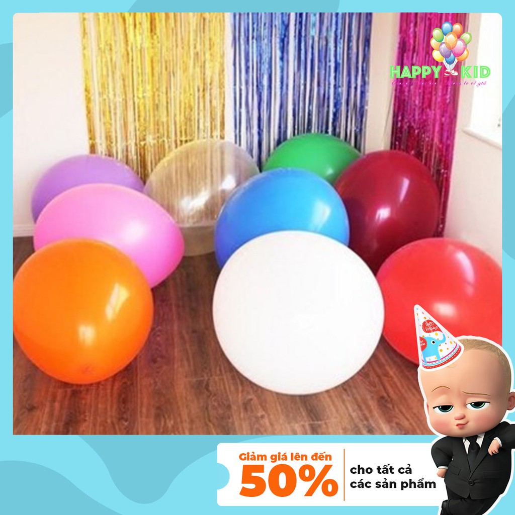 Bóng Jumbo cao su siêu to khổng lồ, nhiều màu sắc 90cm PK35