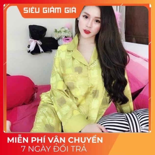 BỘ LỤA DÀI TAY HOẠ TIẾT KẺ Ô